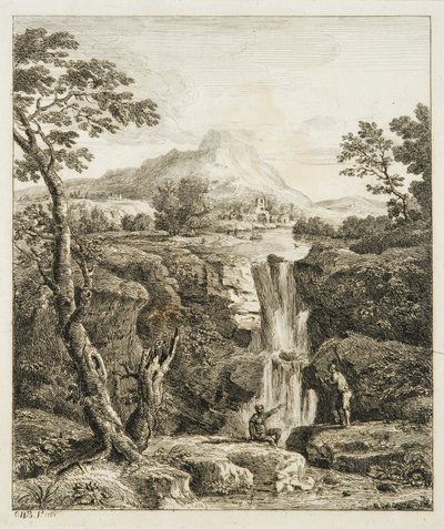 Paysage avec cascade - Copplestone Warre Bamfylde