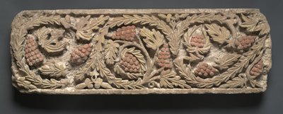 Frise avec feuillage et raisins, 300s-400s - Coptic Coptic