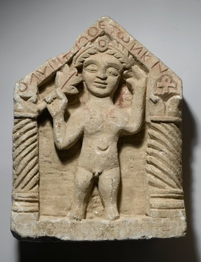 Stèle funéraire avec figure masculine, d