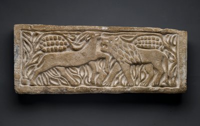 Lion attaquant une antilope, d