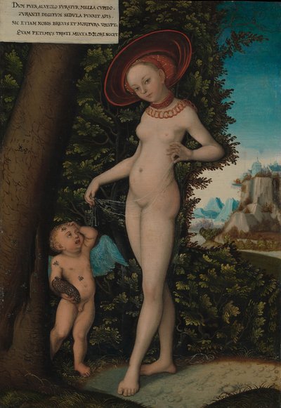 Vénus avec Cupidon le voleur de miel - Copy after Lucas Cranach the Elder