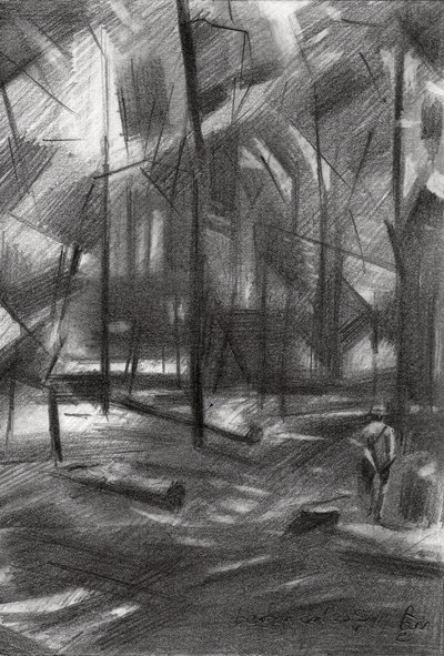 Promenade dans la forêt abstraite - Corné Akkers