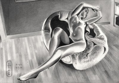 Élégante figure nue - Corné Akkers