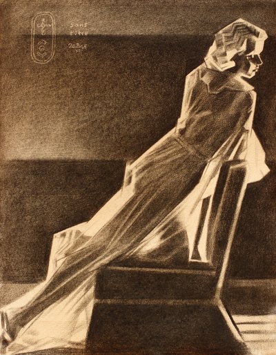 Une femme élégante penchée - Corné Akkers