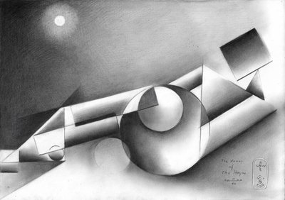 Composition géométrique au clair de lune - Corné Akkers
