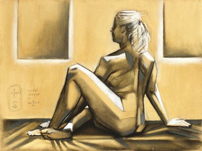 Étude de figure assise - Corné Akkers