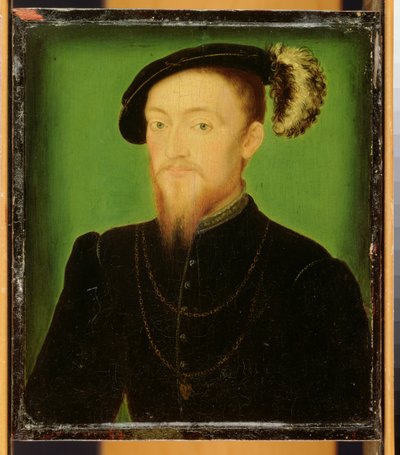Homme avec une plume dans son chapeau - Corneille de Lyon