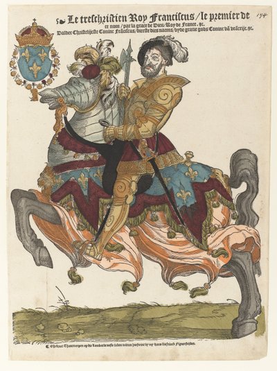 Portrait de François Ier à cheval - Cornelis Anthonisz. (manner of)