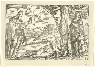 Allégorie avec Concorde, Paix et Amour - Cornelis Anthonisz.