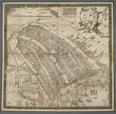 Allemand : Die berühmte Handelsstadt Amsterdam
Dutch : De vermaerde koopstadt van Amstelredam - Cornelis Anthonisz.
