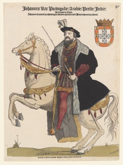 Portrait de Jean III de Portugal à cheval - Cornelis Anthonisz.