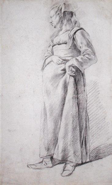 Une paysanne debout - Cornelis Pietersz Bega