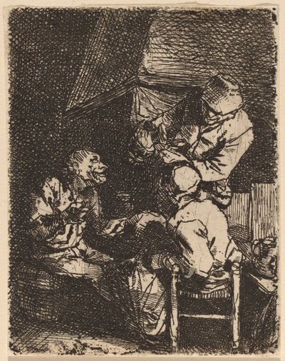 Le Groupe près de la cheminée - Cornelis Pietersz Bega