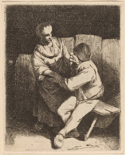 La caresse refusée - Cornelis Pietersz Bega