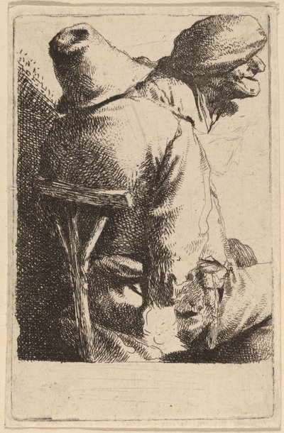 Le paysan assis et sa femme - Cornelis Pietersz Bega