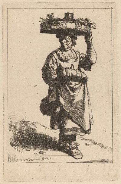 Femme portant un panier - Cornelis Pietersz Bega