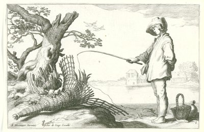 Le jeune pêcheur - Cornelis Bloemaert (II) (possibly)