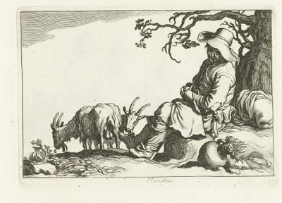 Berger de chèvres - Cornelis Bloemaert (II)
