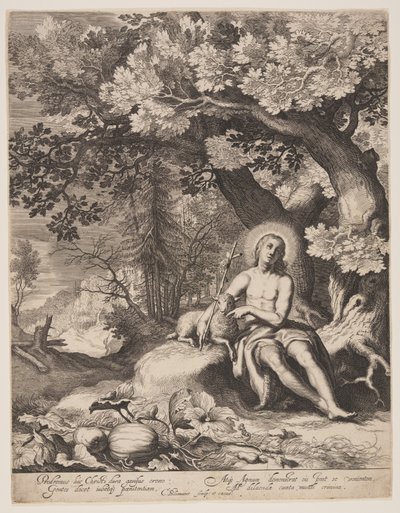 Saint Jean-Baptiste dans un paysage - Cornelis Bloemaert