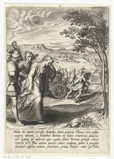 La mère de Thomas le cherchant à Naples (La vie de saint Thomas d