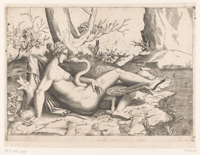 Léda et le cygne - Cornelis Bos (possibly)