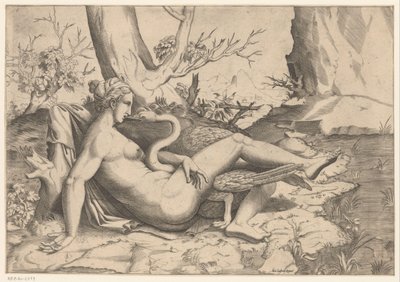 Leda et le cygne - Cornelis Bos (possibly)