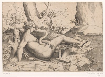 Léda et le cygne - Cornelis Bos (possibly)