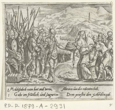 Abraham et Melchisédech (Het leven van Abraham) - Cornelis Bos
