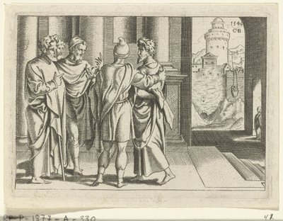 Barnabé amène Paul aux apôtres - Cornelis Bos