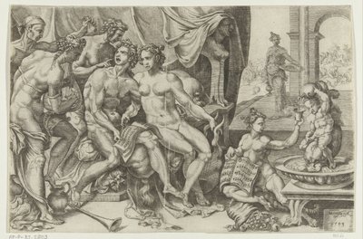 Le fils prodigue dilapide son argent - Cornelis Bos