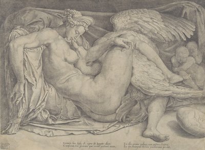 Léda et le cygne - Cornelis Bos