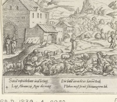 Sara chasse la femme enceinte Agar - Cornelis Bos