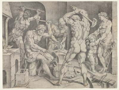 La Forge de Vulcain - Cornelis Bos