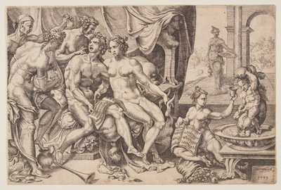 Le fils prodigue dilapide son héritage en se prostituant - Cornelis Bos