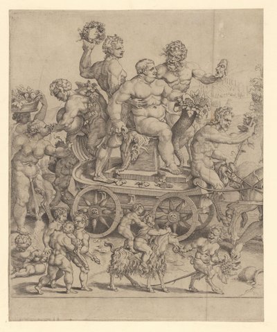 Triomphe de Bacchus, plaque de gauche - Cornelis Bos
