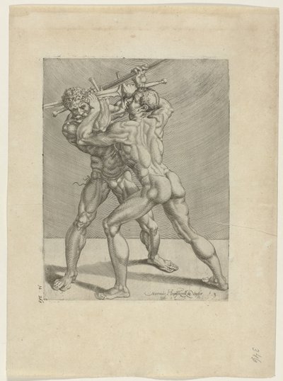 Deux escrimeurs (titre de la série) - Cornelis Bos