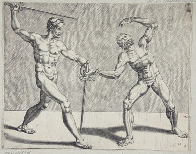 Deux escrimeurs - Cornelis Bos