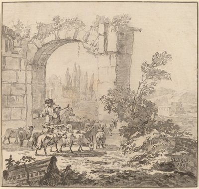 Troupeau de chèvres, 1781, publié 1786 - Cornelis Brouwer