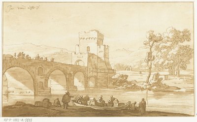Ponte Molle près de Rome - Cornelis Brouwer