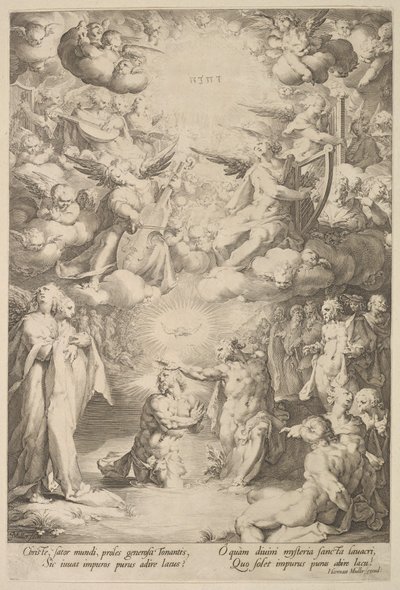 Baptême du Christ, ca. 1600 - Cornelis Cornelisz van Haarlem