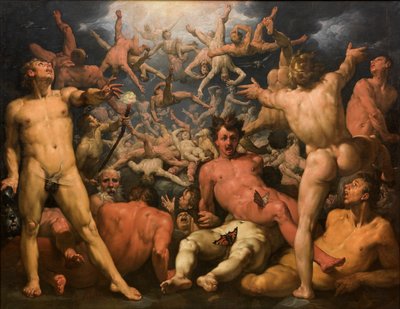 La Chute des Titans (La Titanomachie) - Cornelis Cornelisz van Haarlem