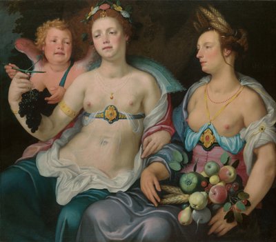 Vénus, Cupidon et Cérès - Cornelis Cornelisz van Haarlem
