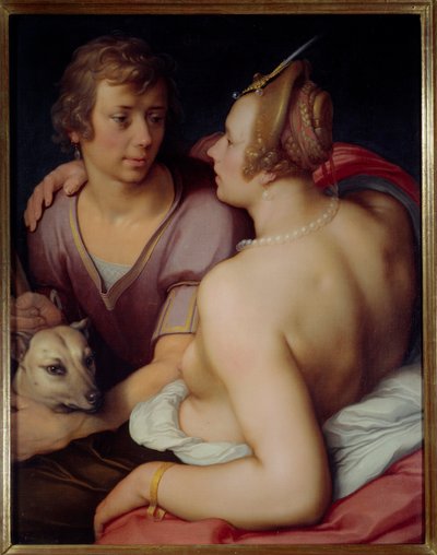 Vénus et Adonis - Cornelis Cornelisz. van Haarlem