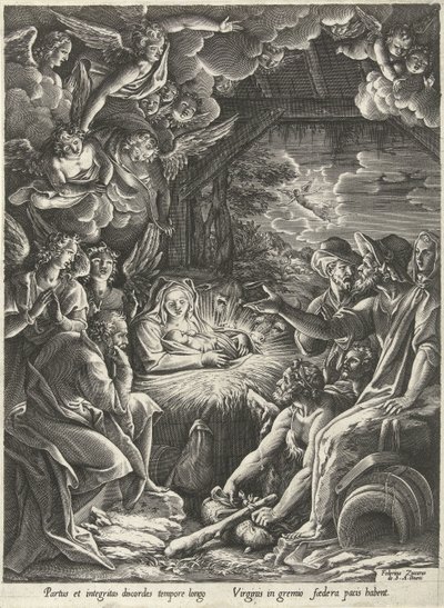 Adoration des bergers - Cornelis Cort