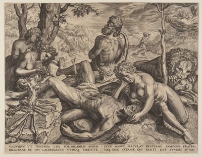 Adam et Eve se lamentent sur la mort d