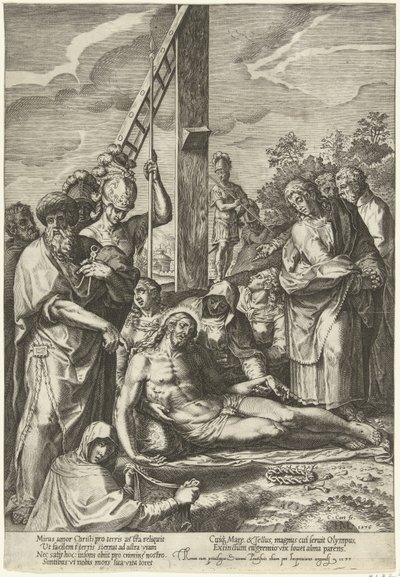 Lamentation du Christ sous la croix - Cornelis Cort