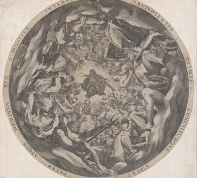 Concours des dieux sur le mont Olympe, 1565 - Cornelis Cort