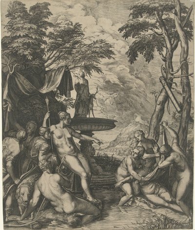 Diane découvre la grossesse de Callisto - Cornelis Cort