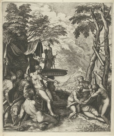 Diane découvre la grossesse de Callisto - Cornelis Cort