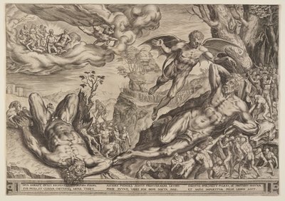 Hercule assiégé par les Pygmées - Cornelis Cort